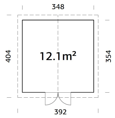 Palmako Gerätehaus Lucas 12,1 m²
