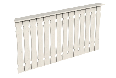 Brüstung Balkonschalung 180 x 96 cm, Fichte, verschiedene Farben