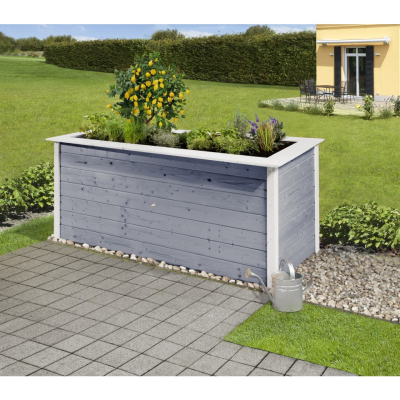 Weka Profi-Hochbeet 669 mit Stauraum und Ablage in vier Farben