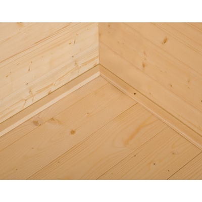 Weka Gartenhaus Designhaus wekaLine 172 A mit Anbau (150 cm) Gr. 1