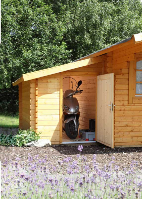 Wolff Finnhaus Anbauschuppen 1530 Satteldach in 40mm