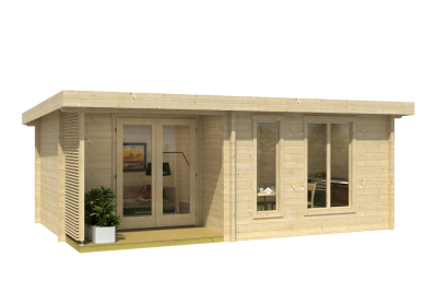 Weka Weekendhaus 701 2-Raum-Haus mit Terrasse - 70 mm