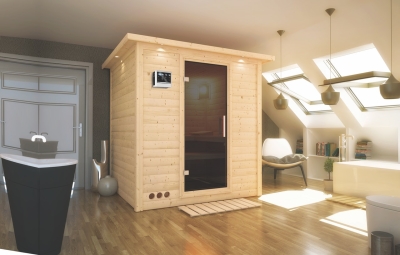 KARIBU MOJAVE Massivholzsauna 40mm