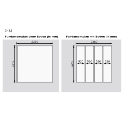 Woodfeeling Gartenhaus Askola 3,5 mit 225 cm Schleppdach
