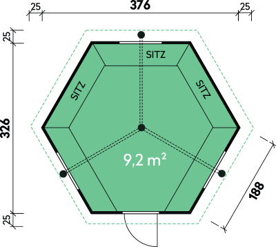 Wolff Finnhaus Grillkota Kalle 3833