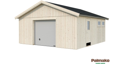 Palmako Holzgarage Andre mit Sektionaltor 28,5 qm 557 cm x 576 cm