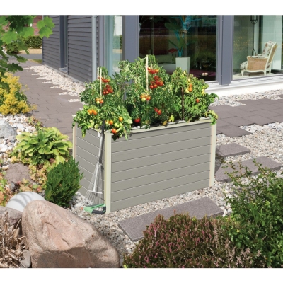 Karibu Hochbeet 0 - seidengrau