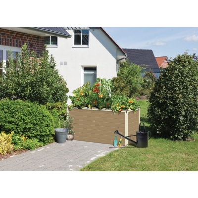 Karibu Hochbeet 1 in sandbeige