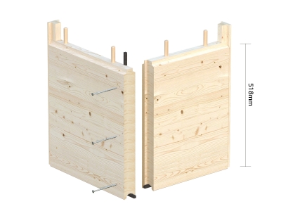 Palmako Premium Gartenhaus Modell Grace 12,4 + 4,1 m²