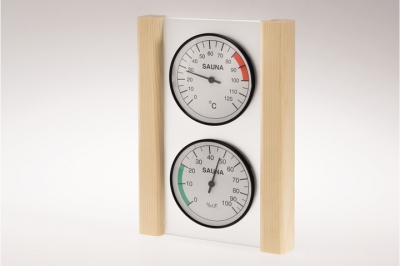 Klimamessstation mit Glas-Holzrahmen