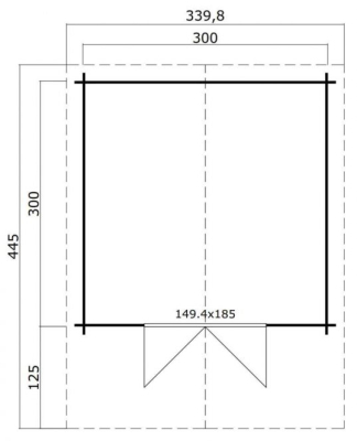 Lasita Maja Gartenhaus VILJANDI 484