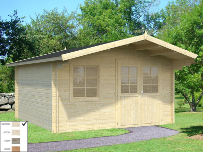 Palmako Blockbohlenhaus Britta 14,6 m² 40 mm naturbelassen