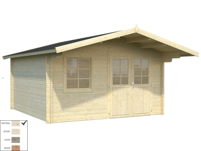 Palmako Blockbohlenhaus Britta 14,6 m² 40 mm naturbelassen