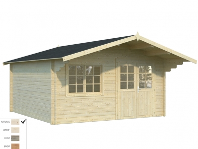 Palmako Blockbohlenhaus Britta 17,5 m² 40 mm naturbelassen