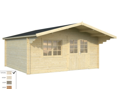 Palmako Blockbohlenhaus Britta 19,7 m² 40 mm naturbelassen