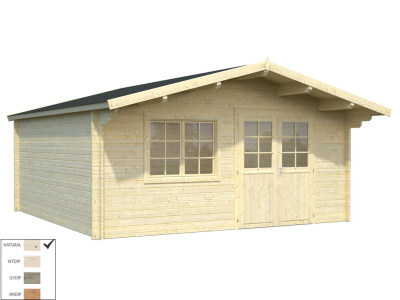 Palmako Blockbohlenhaus Britta 22,3 m² 40 mm naturbelassen