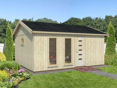 Palmako Nordic BBH Charlotte 21,5 m² 18+95 mm naturbelassen