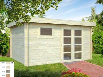 Palmako Blockbohlenhaus Elsa 11,3 m² 28 mm naturbelassen