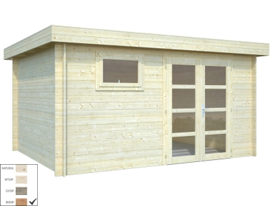 Palmako Blockbohlenhaus Elsa 11,3 m² 28 mm naturbelassen