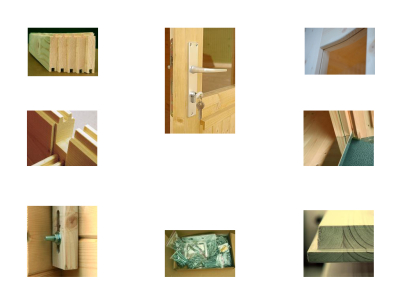 Palmako Blockbohlenhaus Ella 6,9+10,0 m² 28 mm naturbelassen