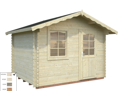 Palmako Blockbohlenhaus Emma 4,6 m² 28 mm naturbelassen