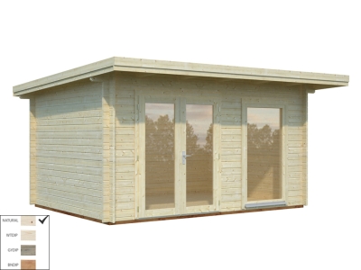 Palmako Blockbohlenhaus Heidi 11,7 m² 44 mm naturbelassen