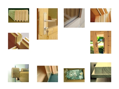 Palmako Blockbohlenhaus Heidi 22,8 m² 70 mm naturbelassen