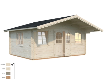 Palmako Blockbohlenhaus Helena 15,1 m² 70 mm naturbelassen