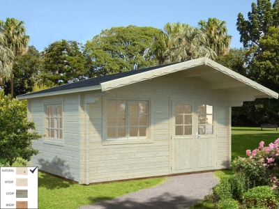 Palmako Blockbohlenhaus Helena 15,1 m² 70 mm naturbelassen