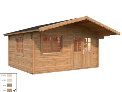 Palmako Blockbohlenhaus Helena 15,1 m² 70 mm naturbelassen