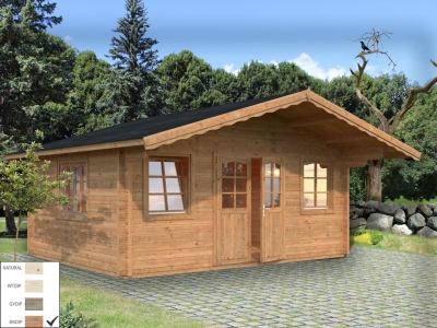 Palmako Blockbohlenhaus Helena 18,6 m² 70 mm naturbelassen
