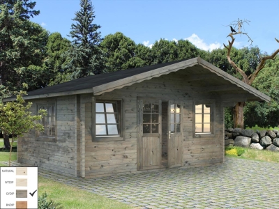 Palmako Blockbohlenhaus Helena 18,6 m² 70 mm naturbelassen