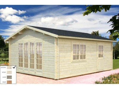 Palmako Blockbohlenhaus Irene 23,9 m² 44 mm naturbelassen