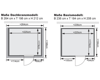 KARIBU SONARA Massivholzsauna