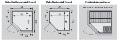 Karibu Sauna Taurin mit Eckeinstieg 68 mm Neu !!!