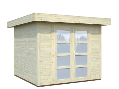 Palmako Blockbohlenhaus Lara 6,0 m² 28 mm naturbelassen