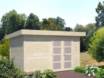 Palmako Blockbohlenhaus Lara 8,4 m² 28 mm naturbelassen