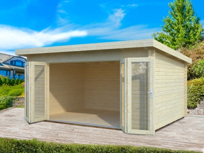 Palmako Blockbohlenhaus Lea 14,2 m² 44 mm naturbelassen