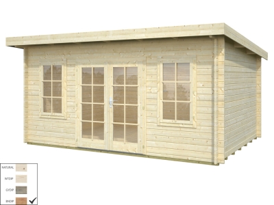 Palmako Blockbohlenhaus Lisa 14,2 m² 44 mm naturbelassen