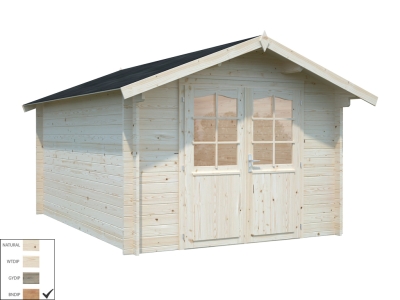 Palmako Blockbohlenhaus Lotte 10,0 m² 34 mm naturbelassen