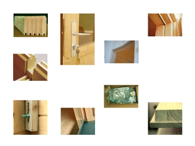 Palmako Blockbohlenhaus Lotte 7,3 m² 28 mm naturbelassen