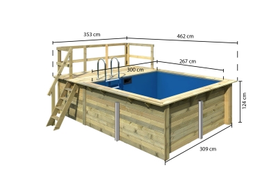 Karibu Rechteck Pool Gr. 1 Variante 1A