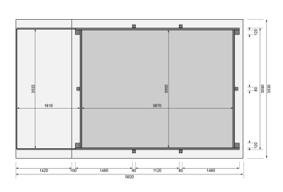 Karibu Rechteck Pool Gr.2 Variante 2A