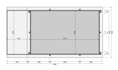 Karibu Rechteck Pool Gr.3 Variante 3A