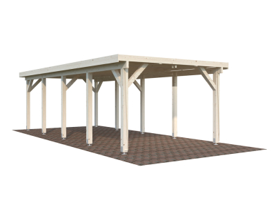 Palmako Carport Karl 23,1 m² naturbelassen ohne Anbau