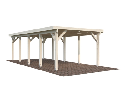 Palmako Carport Karl 23,1 m² naturbelassen ohne Anbau