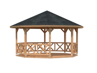 Palmako Pavillon Betty 18,0 m² naturbelassen