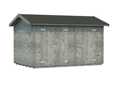 Palmako Gerätehaus BBH Jari 8,9 m² 28 mm naturbelassen