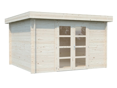 Palmako Blockbohlenhaus Elsa 9,6 m² 28 mm naturbelassen