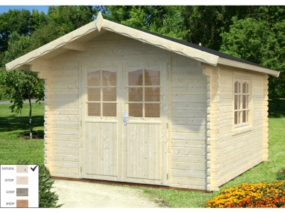 Palmako Blockbohlenhaus Sally 10,2 m² 44 mm naturbelassen